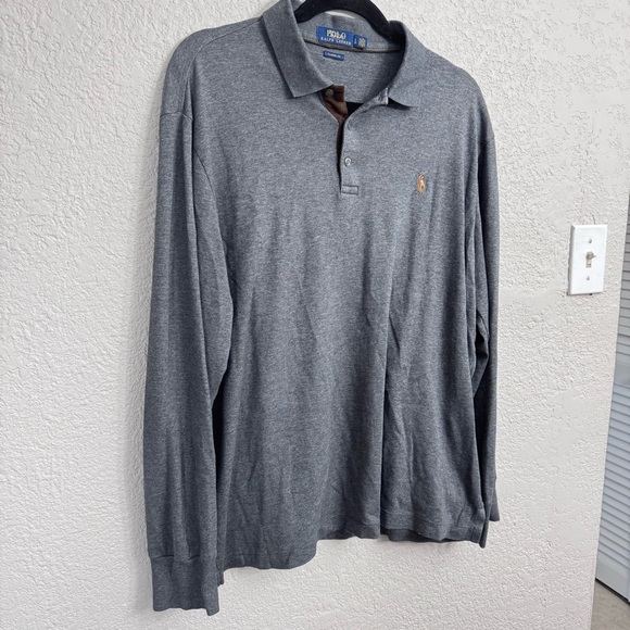 Polo by Ralph Lauren Men's Gray Long Sleeve Classic Fit Shirt - Size L - Picture 3 of 5